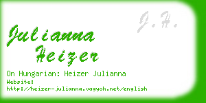 julianna heizer business card